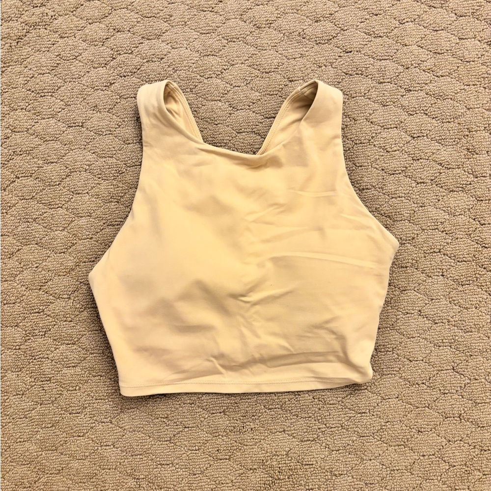 Amazon Essentials Tan Sleeveless Crop Tank Top